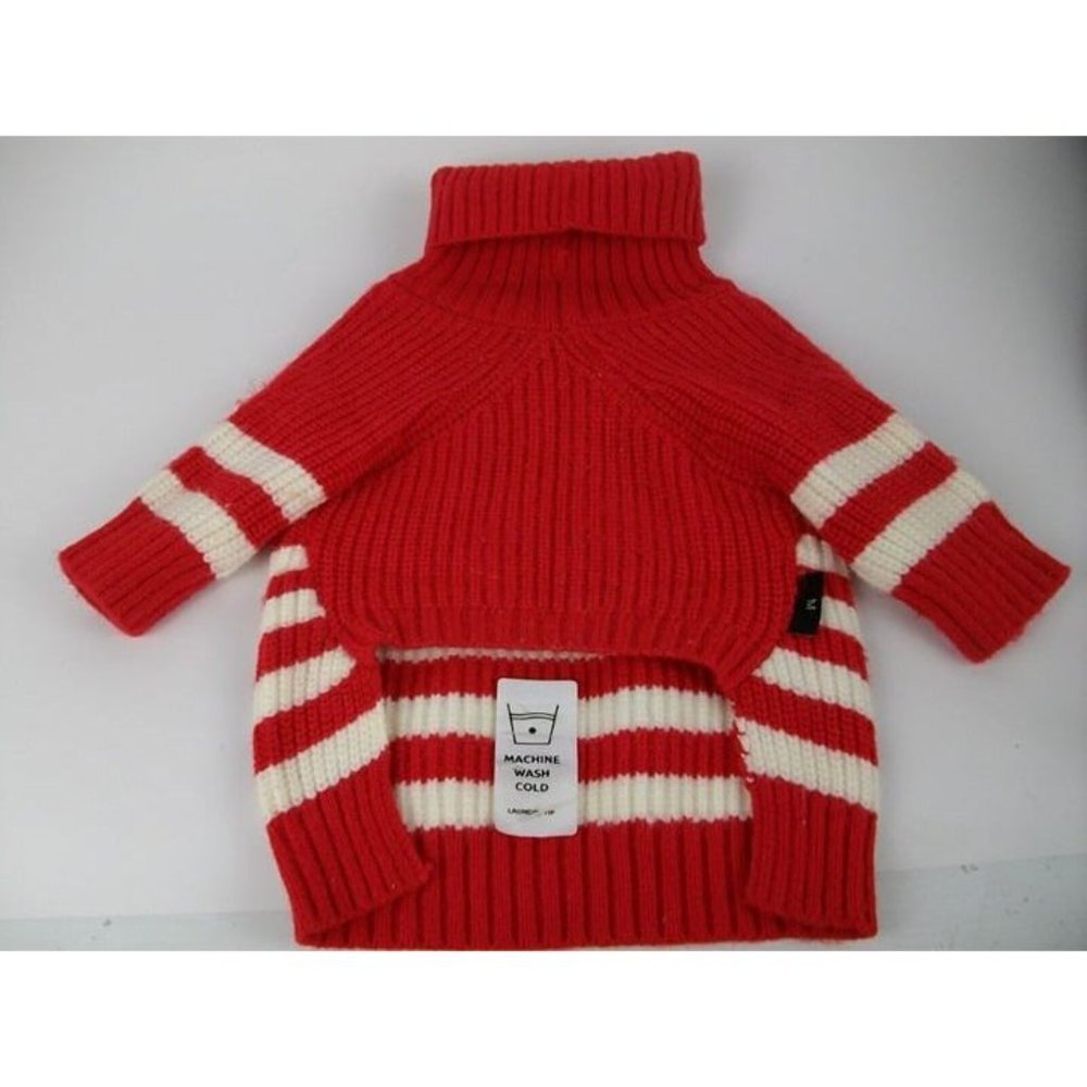 Pet Puppy Dog Winter Clothes Turtleneck Knitted Sixw M